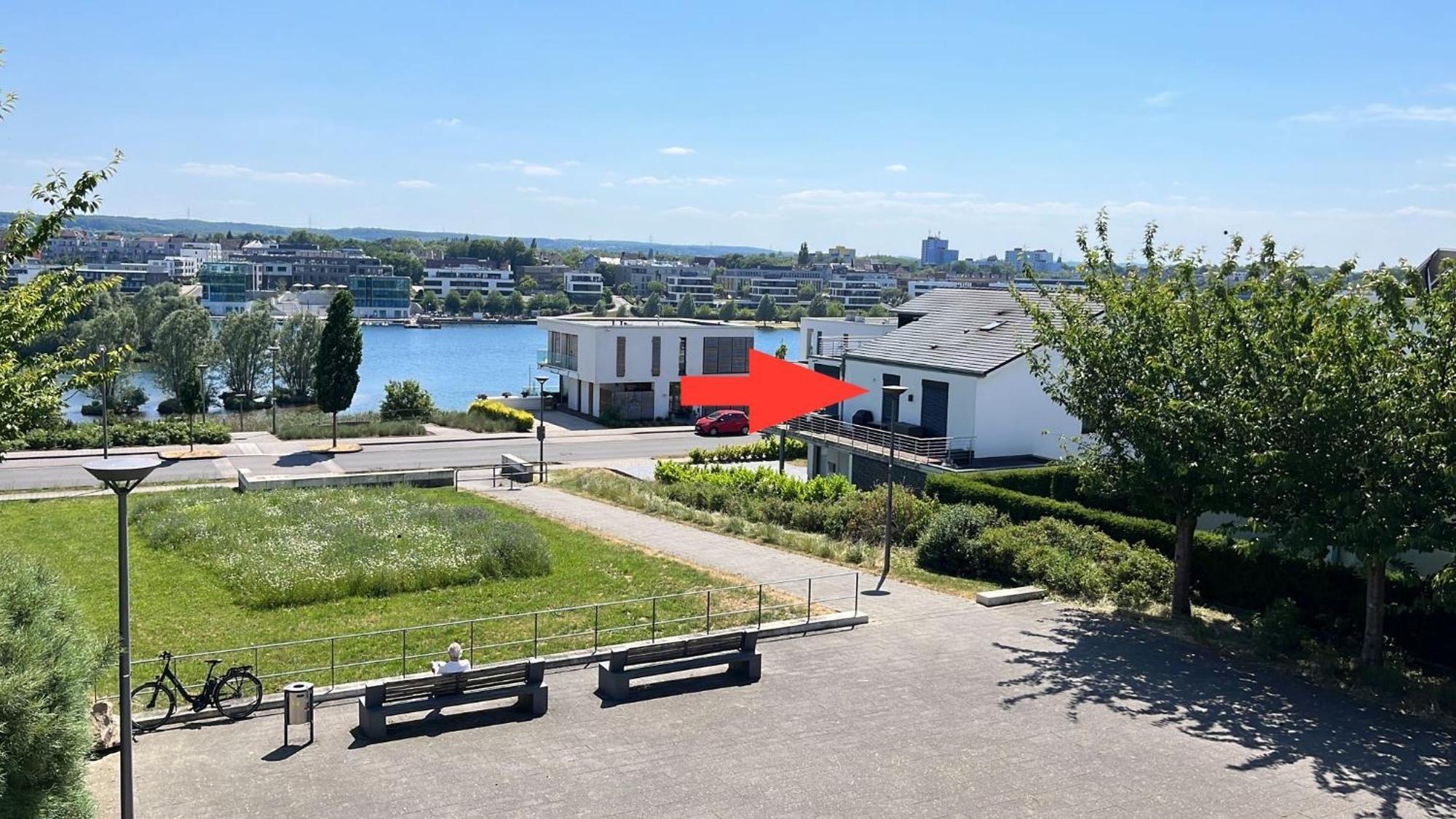 Haus Mit Panoramablick Auf Den Phoenixsee Dortmund Exteriör bild